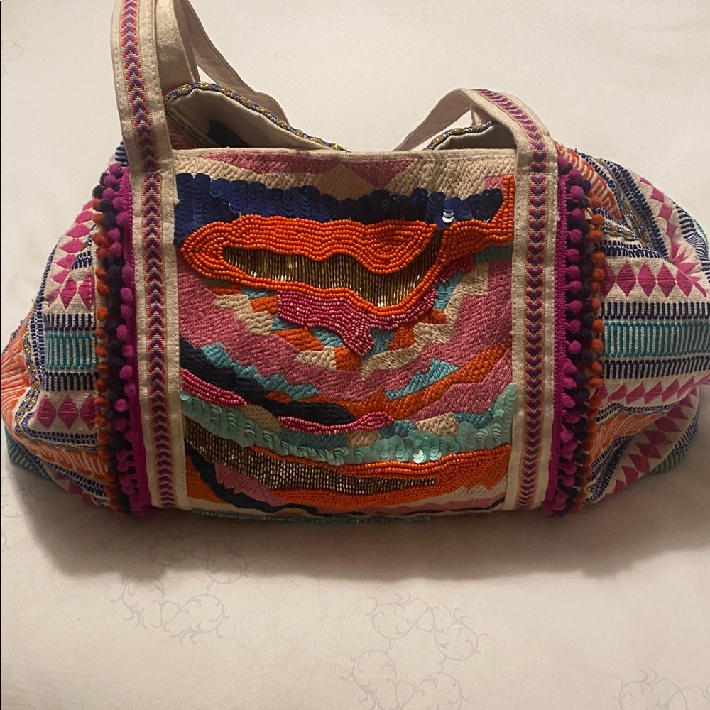 Colorful Embroidered and beaded Women's Bag